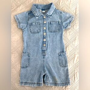 Old Navy Light Blue Kids Denim Romper